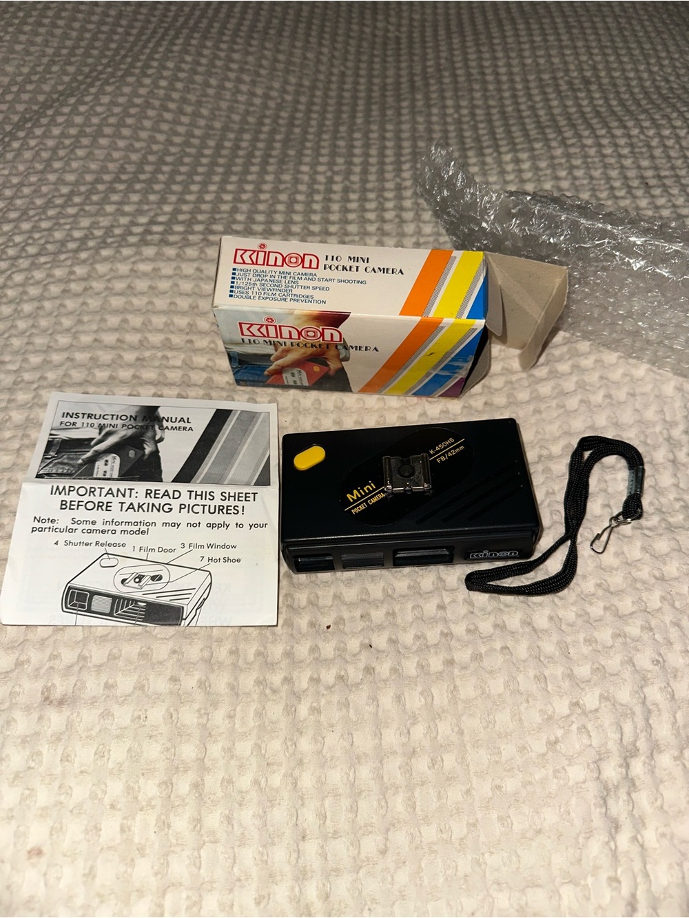Vintage 70’s Kinona 110 Mini Pocket Camera - Black